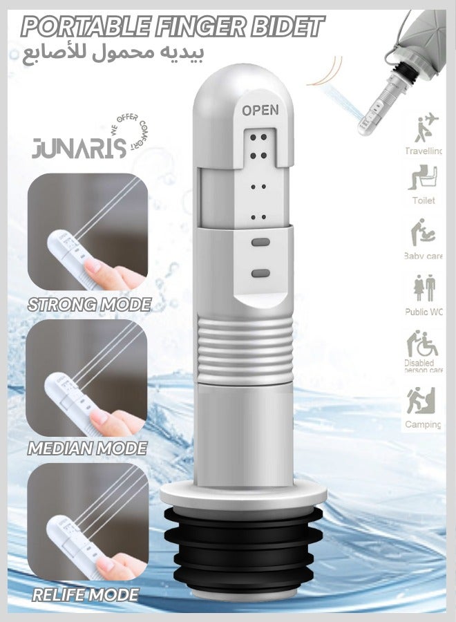 جوناريس بيديه جو - بيديه محمول عالي الضغط للسفر - بيديه محمول بنفث ماء مدمج للنظافة الشخصية، عناية لطيفة للنساء والرجال. شطافك أثناء التنقل (بيديه جو فقط) - Image 1